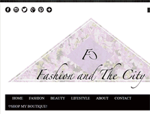 Tablet Screenshot of fashion-and-thecity.com